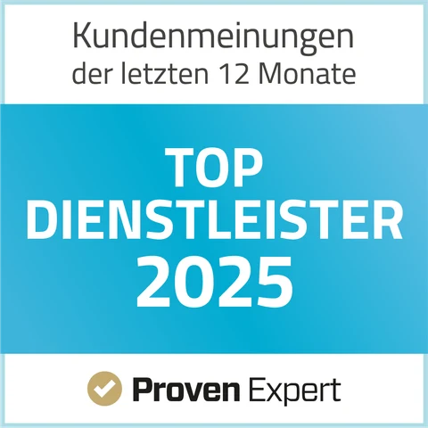 ProvenExpert-Siegel „Top Dienstleister 2025“ für Akbulut Küchen & Wohnkonzepte