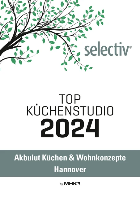 selectiv-Urkunde „Top Küchenstudio 2024“ für Akbulut Küchen & Wohnkonzepte in Hannover